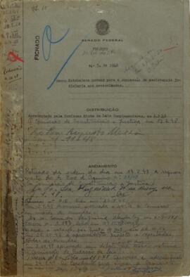 1948 - Projeto de Lei que estabelece normas para a assistência judiciária