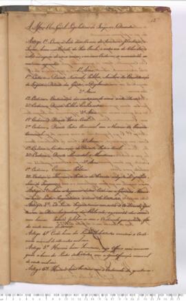 Autógrafo de 10-07-1827 pela do Decreto da Assembleia Geral Legislativa sobre a Criação de Cursos...