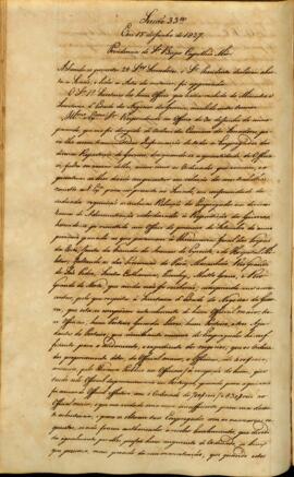 Ata da 33ª Sessão do dia 15-06-1827