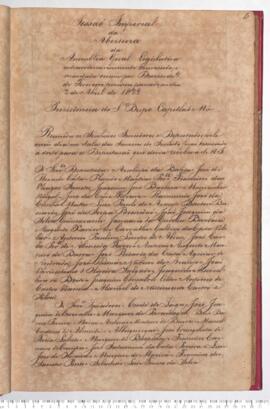 Ata da Sessão Imperial de Abertura da Assembléia Geral Legislativa do dia 02-04-1829