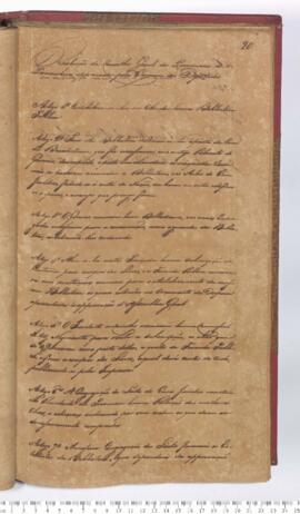 Autógrafo da Resolução de 07-10-1830 sobre o Estabelecimento de uma biblioteca pública em Olinda