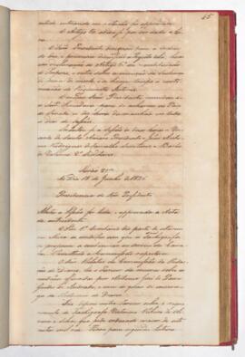 Ata da 29ª Sessão do dia 15-06-1826