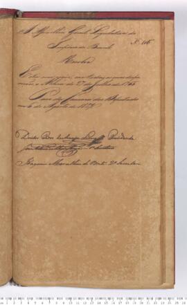 Autógrafo da Resolução de 06-08-1829 sobre a Revogação do Alvará de 27-07-1765