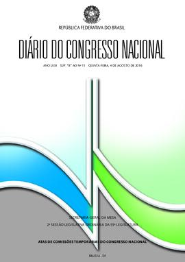 Suplemento B ao DCN 11 de 4 de agosto de 2016.