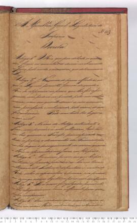 Autógrafo da Lei de 28-07-1829 sobre a Forma de acompanhamento dos processos de réus escondidos, ...