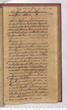 Autógrafo da Resolução de 08-11-1827 sobre a Determinação de troca das moedas de cobre em circula...