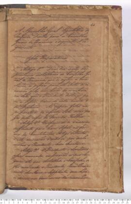 Autógrafo de 22-07-1828 do Decreto da Assembleia Geral Legislativa estabelecendo o Regimento dos ...