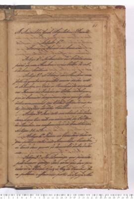 Autógrafo de 26-08-1828 do Decreto da Assembleia Geral Legislativa sobre as Eleições Municipais