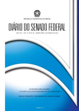 Suplemento E ao DSF 18, de 2 de março de 2016