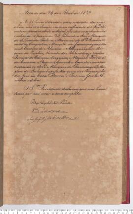 Ata da Sessão do dia 24-04-1829