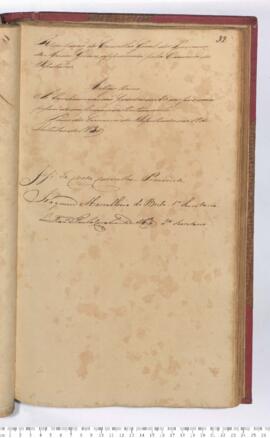 Autógrafo da Resolução de 18-10-1830 sobre a Fixação do Valor da Conhecença por pessoa