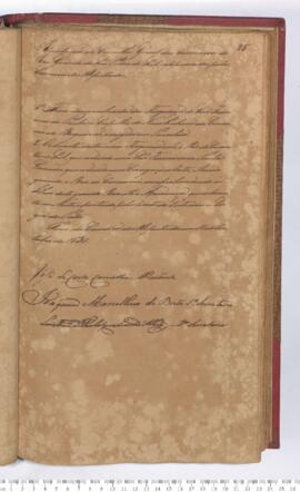 Autógrafo da Resolução de 11-10-1830 que Erige em Paróquia a Capela de Nossa Senhora da Conceição do Boqueirão, na Província de São Pedro