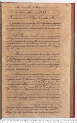 Ata da 1ª Sessão  Ordinária do dia 04-05-1829