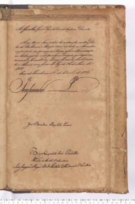 Autógrafo de 18-09-1828 do Decreto de 18-09-1828 pela Assembleia Geral Legislativa sobre a Reduçã...