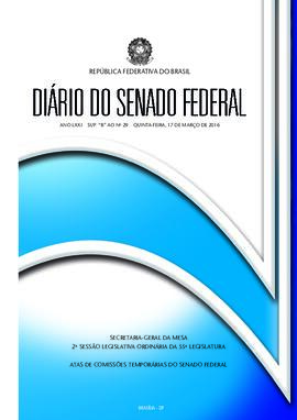 Suplemento B ao DSF 29, de 17 de março de 2016.