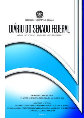 Suplemento A ao DSF 1, de 3 de fevereiro de 2016.