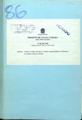 1995 - Projeto de Lei que autoriza o Poder Executivo a utilizar estoques públicos de alimentos