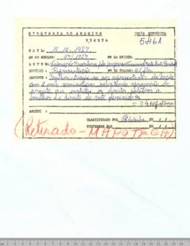 1927 - Representação sobre o Abaixo Assinado em Favor do Voto Feminino