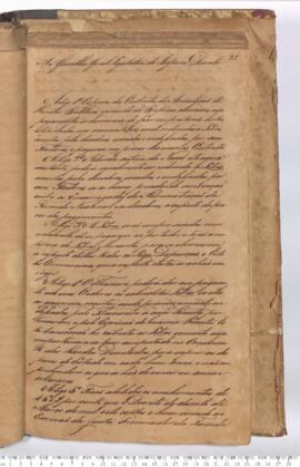 Autógrafo de 03-11-1827 do Decreto da Assembleia Geral Legislativa sobre as Arrecadações de Renda...