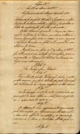 Ata da 15ª Sessão do dia 19-05-1827