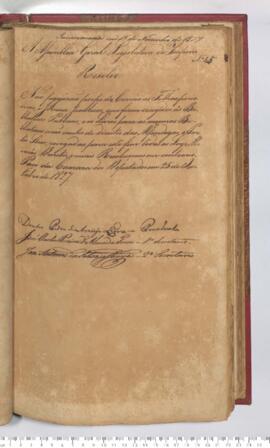 Autógrafo da Resolução de 25-10-1827 sobre a Isenção de portes de correio as folhas periódicas e ...