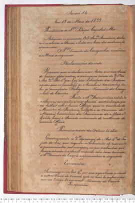 Ata da 14ª Sessão do dia 19-05-1829