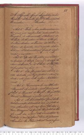 Autógrafo da Resolução de 22-08-1831 que Manda reunir sobre uma única administração os bens patrimoniais pertencentes aos Hospitais da Misericórdia de Olinda