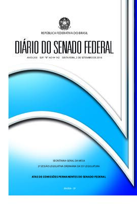 Suplemento B ao DSF 142, de 2 de setembro de 2016.