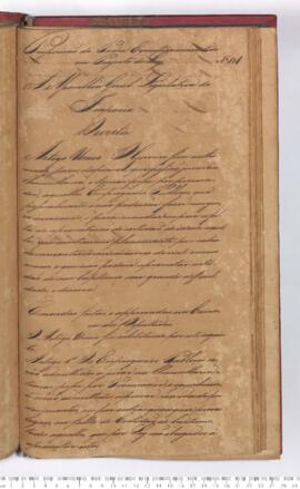 Autógrafo da Lei de 27-07-1829 sobre a Determinação autorizando Empregados Públicos realizarem o ...