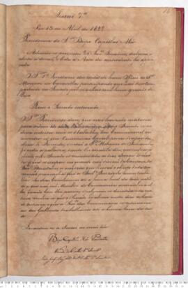 Ata da 7ª Sessão do dia 13-04-1829