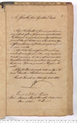 Autógrafo de 16-08-1826 do Decreto da Assembleia Geral Legislativa sobre os Conselhos de Guerra