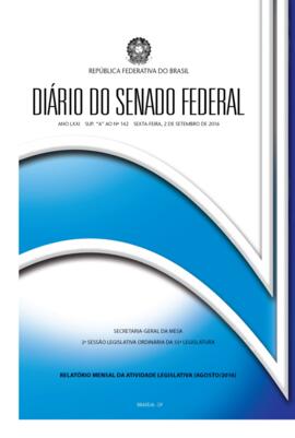 Suplemento A ao DSF 142, de 2 de setembro de 2016.