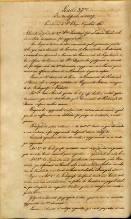 Ata da 37ª Sessão do dia 20-06-1827