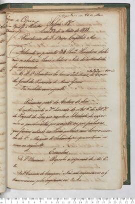 Ata da 18ª Sessão do dia 23-05-1829